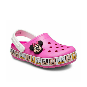 Crocs Παιδικά Σαμπό Θαλάσσης Minnie Mouse Ροζ
